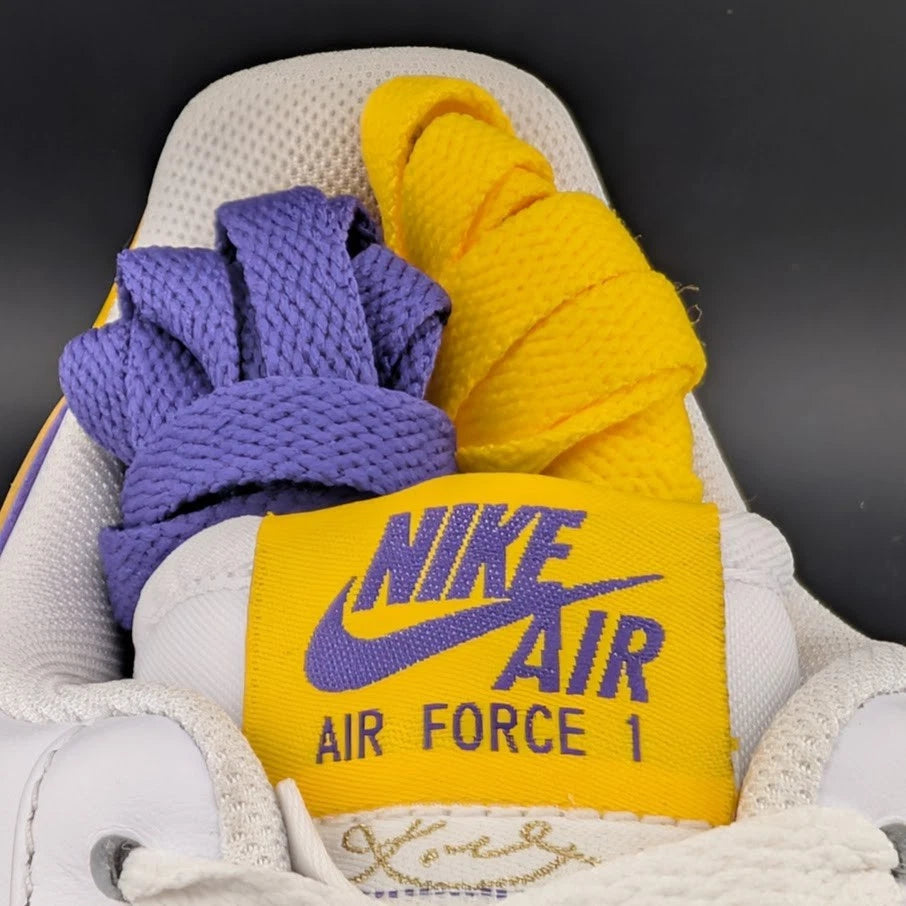 LOOK ==> Nike Men's Size 11.5 Air Force 1 Low Kobe Bryant Lakers FZ1151-100 AF1 SoleComfort.shoes