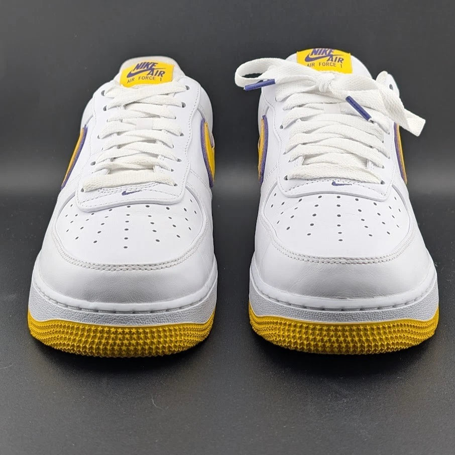 LOOK ==> Nike Men's Size 11.5 Air Force 1 Low Kobe Bryant Lakers FZ1151-100 AF1 SoleComfort.shoes
