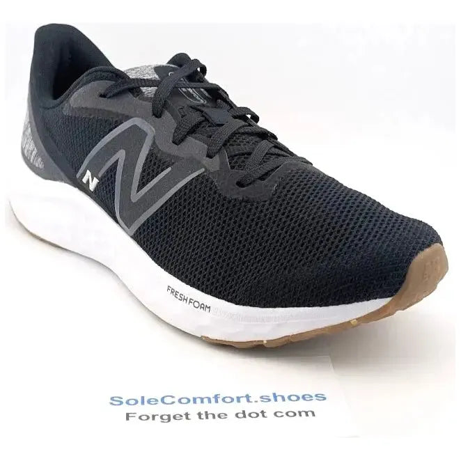 Pre-owned Men's Size 10.5 New Balance Arishi V4 Running Sneakers Black White Walking Shoes - SoleComfort.shoes