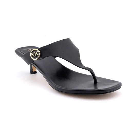 Michael Kors Women's Size 6M Lucinda Kitten Heel Slide Sandal, Black SoleComfort.shoes