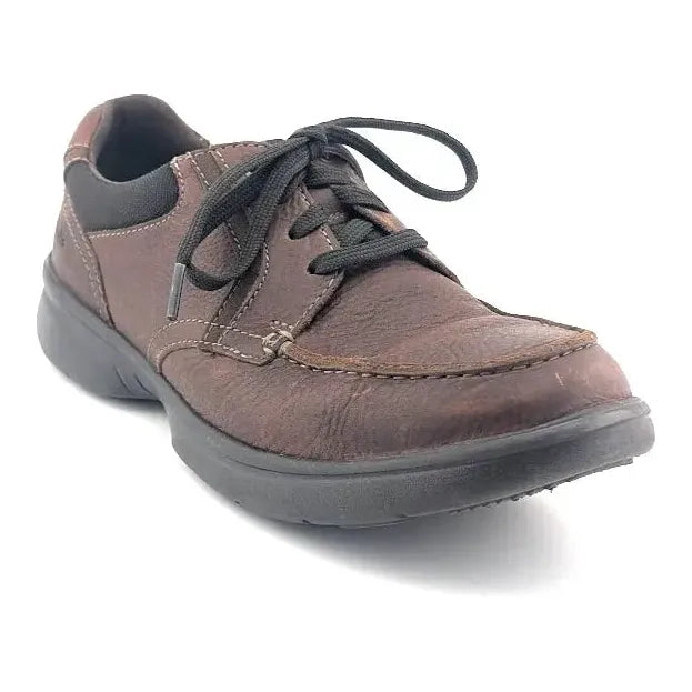 Clarks Cotrell Edge Men's Size 9W Ortholite Cushion Leather Oxford Lace Up Shoes - SoleComfort.shoes