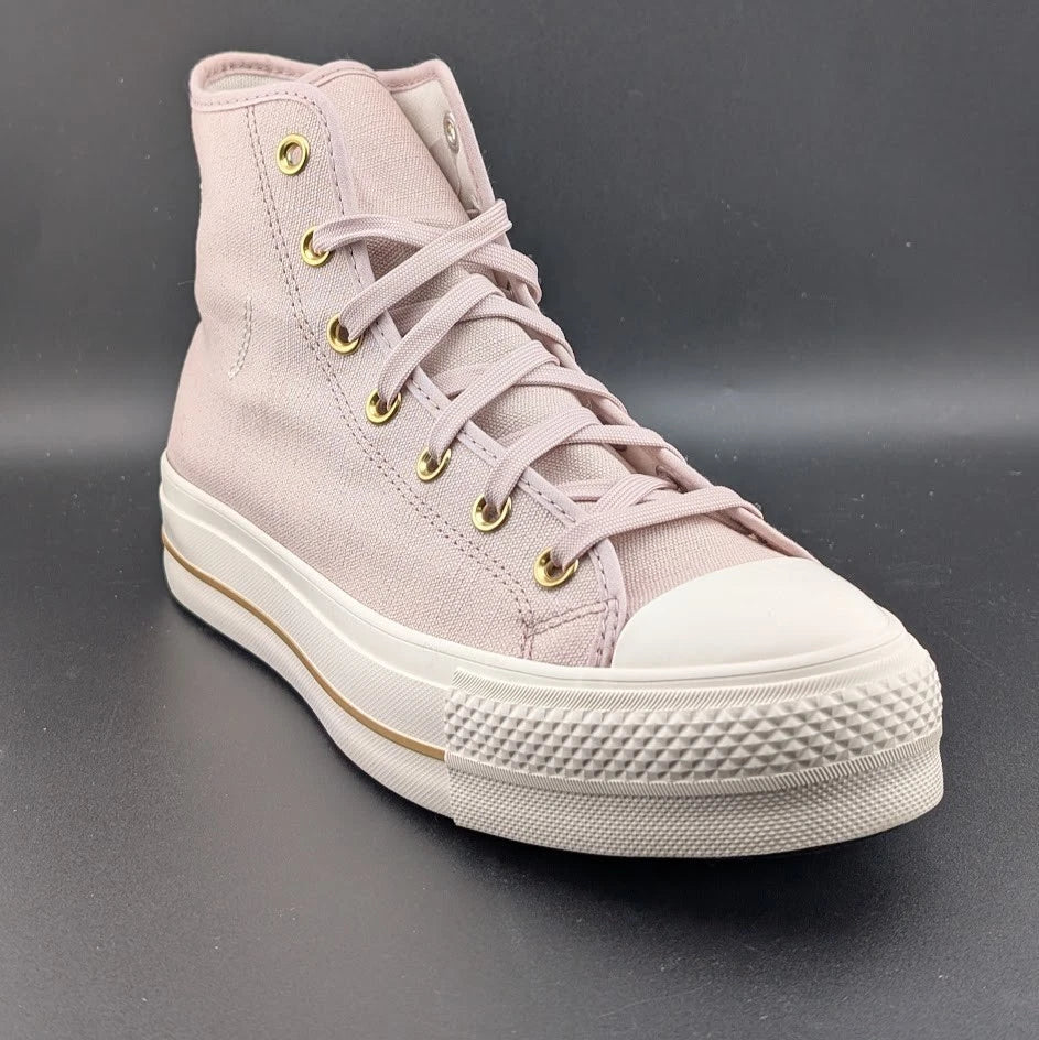 Converse CTAS Chuck Taylor All Star Lift Hi Flush Stone Wos Size 10 Platform SoleComfort.shoes