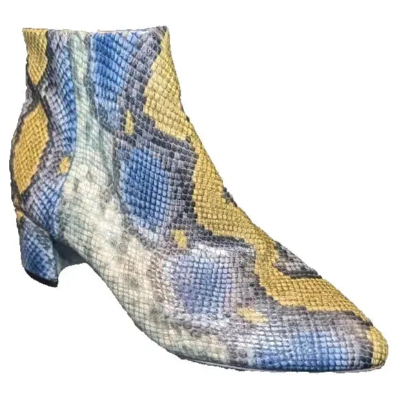 NEW Katy Perry The Rich Ankle Boots - Blue Snake Multi, Size 9M Katy Perry