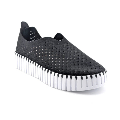 ILSE JACOBSEN HORNBÆK Women's Sz 8.5M (EU 39) Tulip Black Slip-On Comfort Sneaker Shoe BRAND NEW SoleComfort.shoes