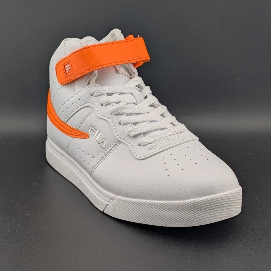 Fila Vulc 13 White Orange Color Pop Size 7Y / 8 Womens 3FM01121-129 SoleComfort.shoes