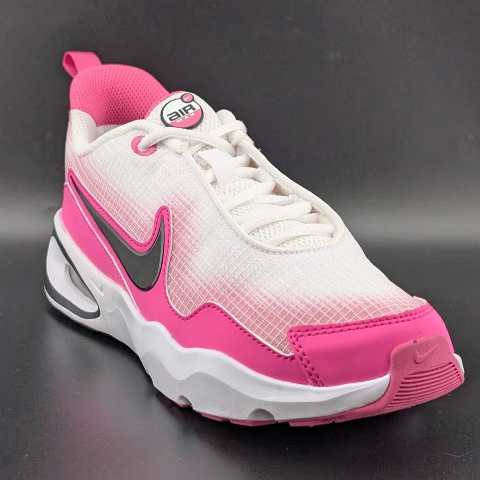 Nike Air Max Nova GS White Fuchsia Black FN4446-101 Sizes 4Y 4.5Y 5Y Brand New SoleComfort.shoes