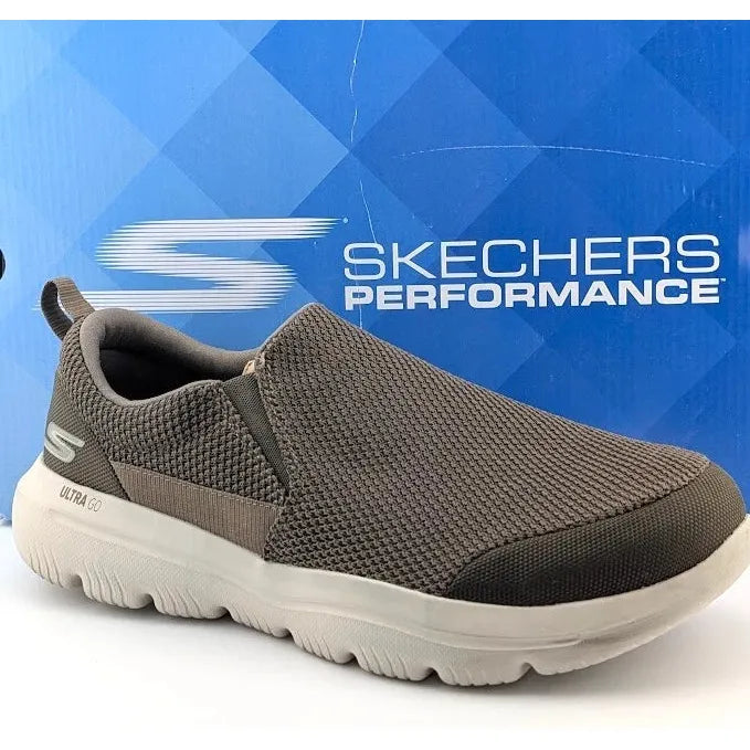 Skechers Men's 9.5EWW Performance Go Walk Evolution Ultra-Impeccable Khaki 54738 SoleComfort.shoes