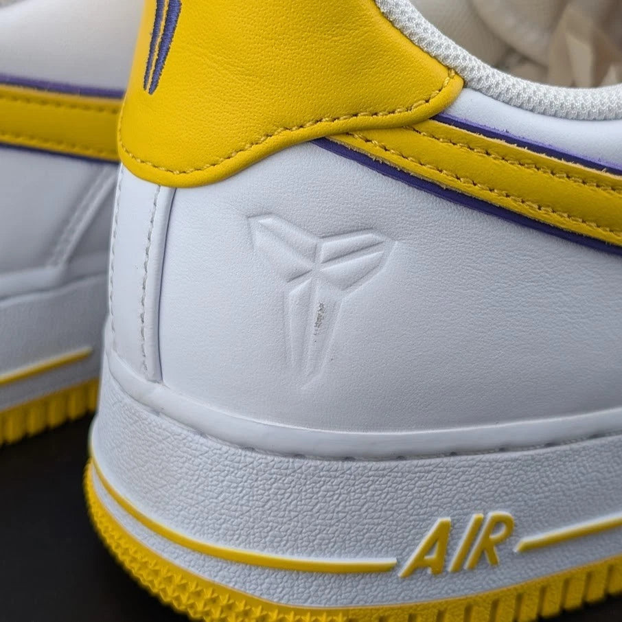 LOOK ==> Nike Men's Size 11.5 Air Force 1 Low Kobe Bryant Lakers FZ1151-100 AF1 SoleComfort.shoes