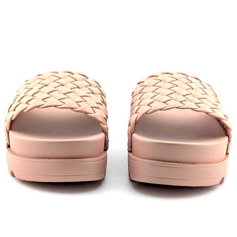 Women's Lucky Step Size 9 Open Toe Braided Slide Wedge Platform Sandals Slipper SoleComfort.shoes