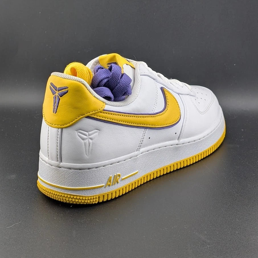 LOOK ==> Nike Men's Size 11.5 Air Force 1 Low Kobe Bryant Lakers FZ1151-100 AF1 SoleComfort.shoes