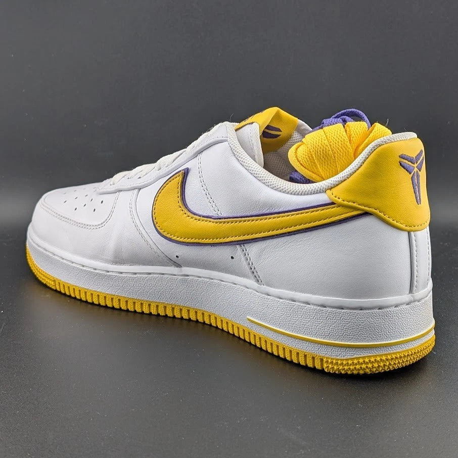 LOOK ==> Nike Men's Size 11.5 Air Force 1 Low Kobe Bryant Lakers FZ1151-100 AF1 SoleComfort.shoes