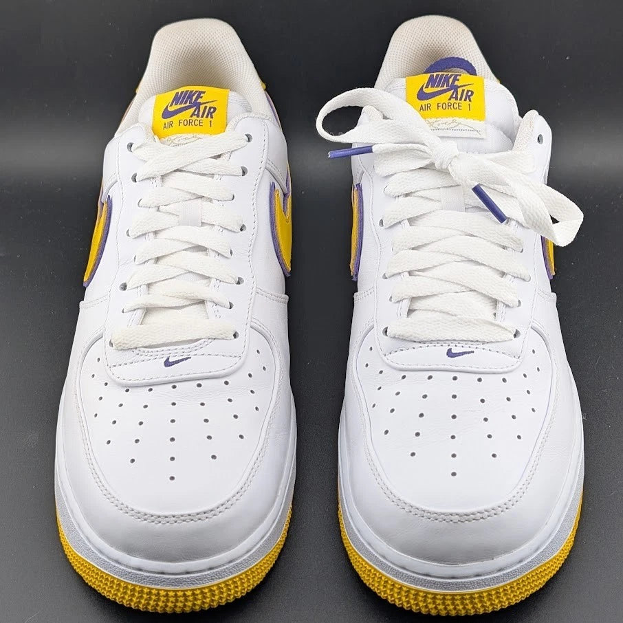 LOOK ==> Nike Men's Size 11.5 Air Force 1 Low Kobe Bryant Lakers FZ1151-100 AF1 SoleComfort.shoes