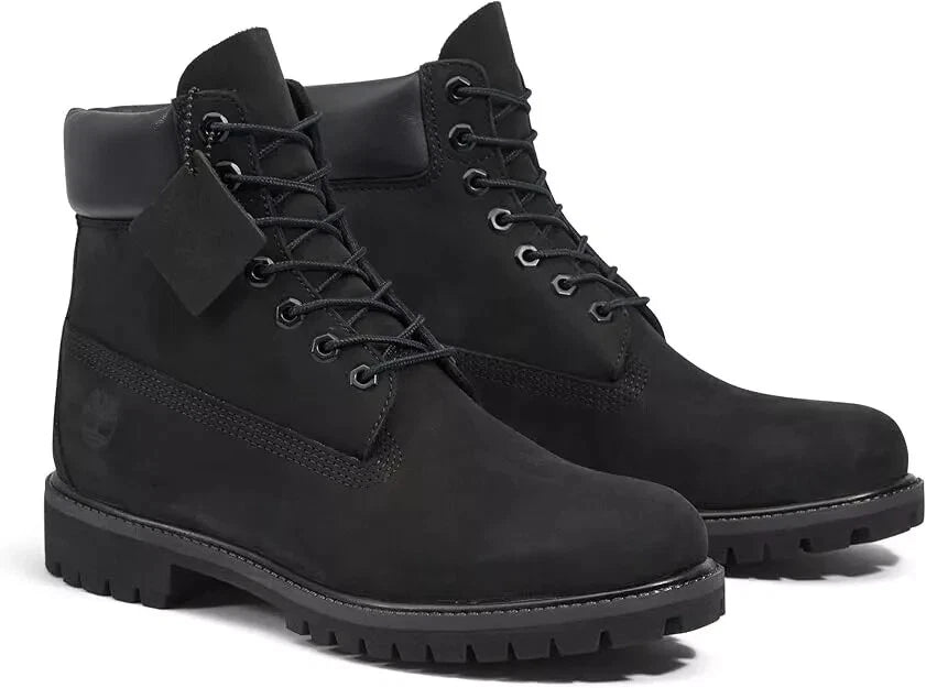 Timberland Men’s Premium 6” Lace Waterproof Boot - Matte Black 11.5 TB 010073