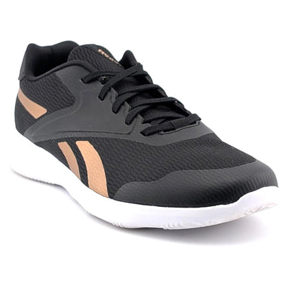 Reebok Stridium Women's Size 7 Black Golden Bronze Athletic Walking Shoe SoleComfort.shoes