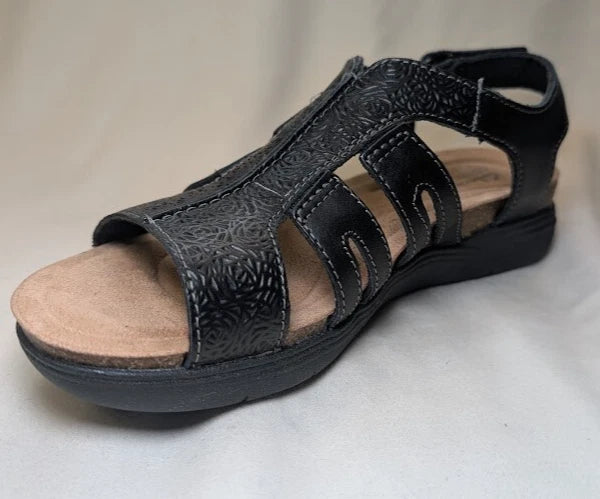 Women's Size 7.5M Clarks April Belle Sandal | 77018 | Leather Upper / Footbed