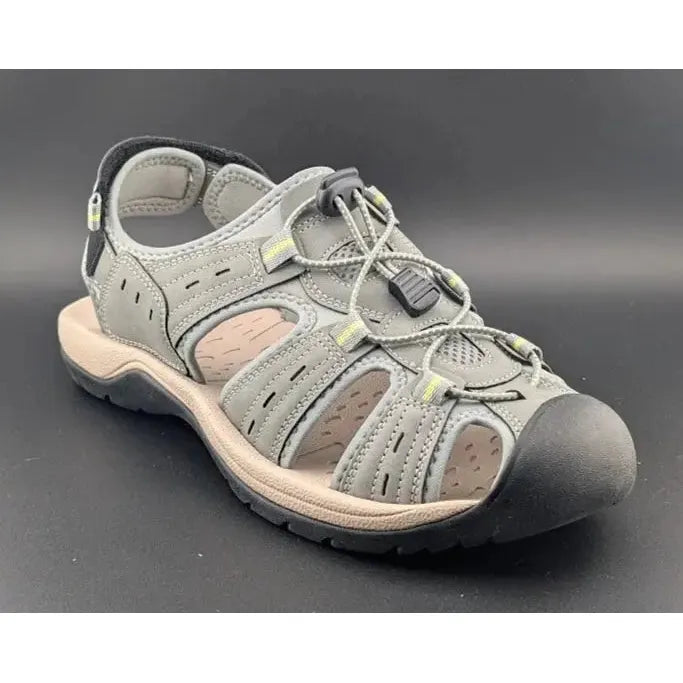 Mens Size 11 Grey Summer Sport Fishman Sandals - Comfy Beach Water Walking Shoes - SoleComfort.shoes