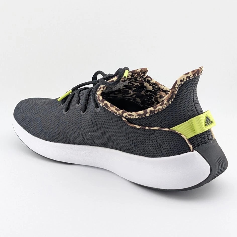 adidas Cloudfoam Pure SPW Sneaker Shoes 9.5 Core Black Pulse Lime IG3150 SoleComfort.shoes