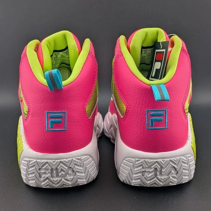 Fila MB Night Walk Girls Shoes Size 5.5 Youth, Color: Pink/Yellow SoleComfort.shoes