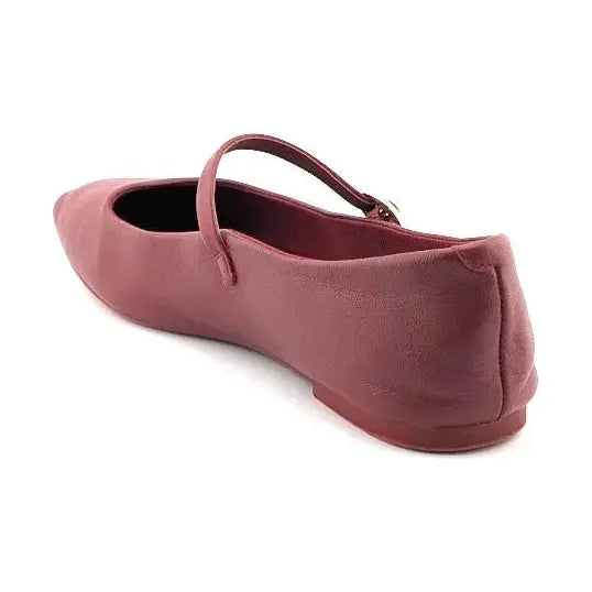 Pre-owned Kenneth Cole New York Womens Jasper Red Ballet Flats 7.5 Medium (B,M) SC2360 Kenneth Cole