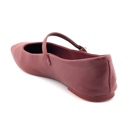 Pre-owned Kenneth Cole New York Womens Jasper Red Ballet Flats 7.5 Medium (B,M) SC2360