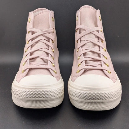 Converse CTAS Chuck Taylor All Star Lift Hi Flush Stone Wos Size 10 Platform SoleComfort.shoes
