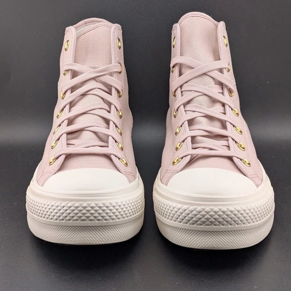 Converse CTAS Chuck Taylor All Star Lift Hi Flush Stone Wos Size 10 Platform SoleComfort.shoes