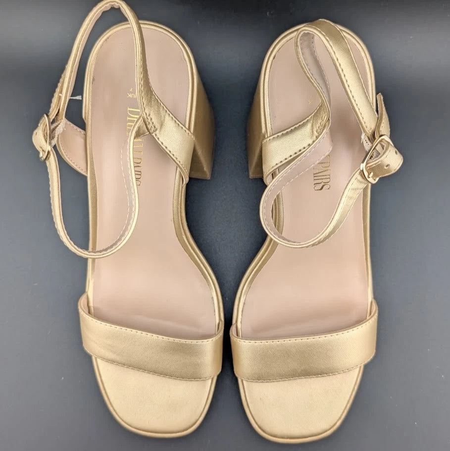 Dream Pairs Women Sz 9 Platform Chunky Heels Pumps College Style Party Wedding SoleComfort.shoes