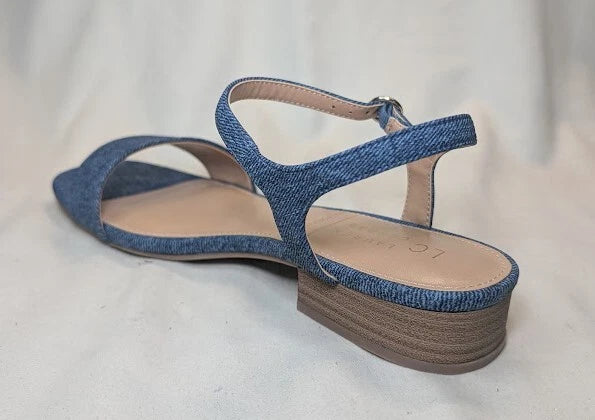 LC Lauren Conrad Obsidian Denim Blue Women's Slide Sandals - Size 8.5 NWB