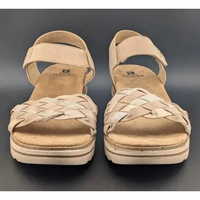 White Mountain Women's Size 10 Braided Strap Wedge Sandal New for Spring 2025 Women's sandals White Mountain