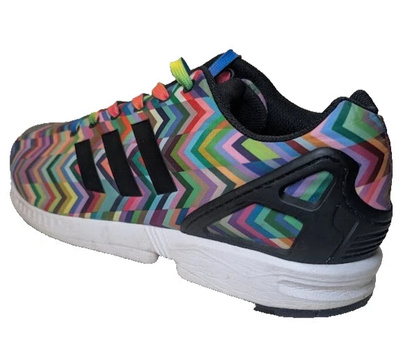 adidas Mens Size 11 ZX Flux Chevron Multicolor Torsion Lace-Up Sneaker B2539