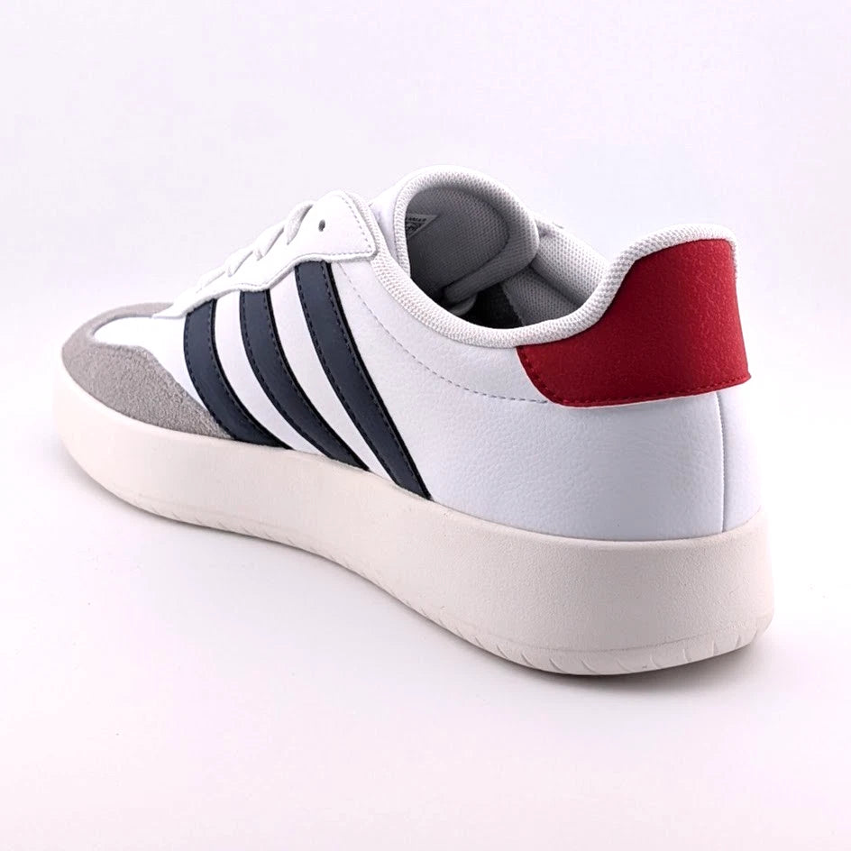 Men's adidas Barreda Size 10.5 - White Shadow Navy Scarlet SoleComfort.shoes