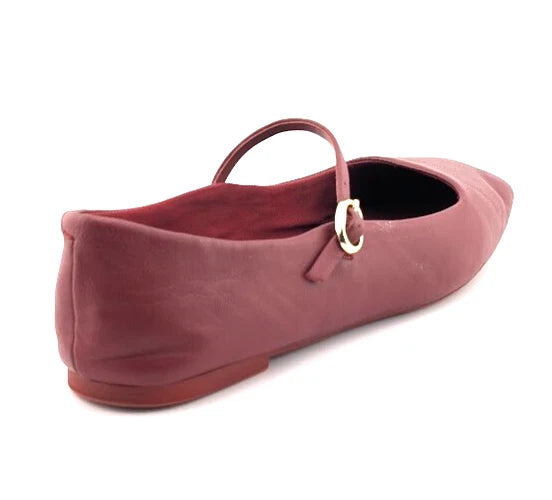 Pre-owned Kenneth Cole New York Womens Jasper Red Ballet Flats 7.5 Medium (B,M) SC2360