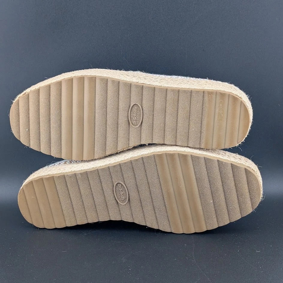 NEW Dr. Scholl's Size 8 Sunray Espadrille Slip On Jute Trimmed Sandal Sneaker SoleComfort.shoes