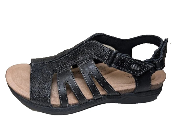 Women's Size 7.5M Clarks April Belle Sandal | 77018 | Leather Upper / Footbed