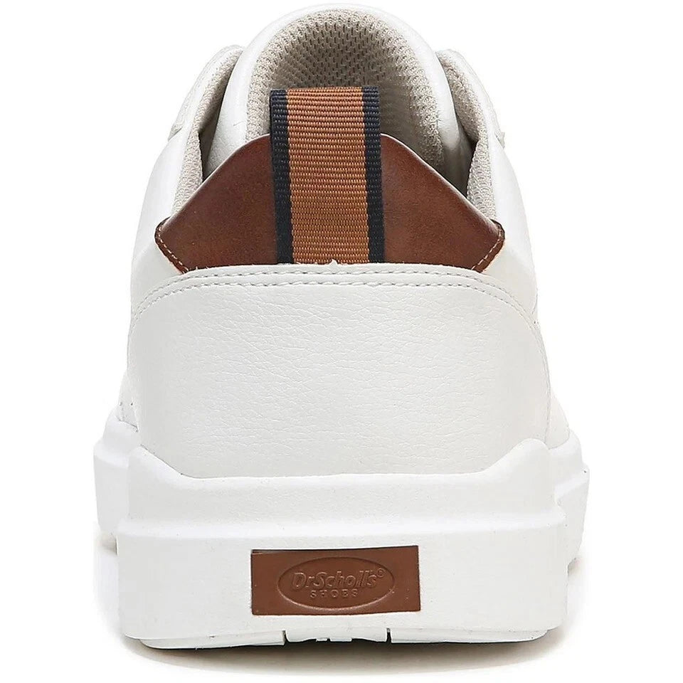 Dr. Scholl's Shoes Mens Catch Thrills White Casual and Fashion Sneakers 2269