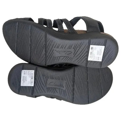 Women's Size 7.5M Clarks April Belle Sandal | 77018 | Leather Upper / Footbed Clarks