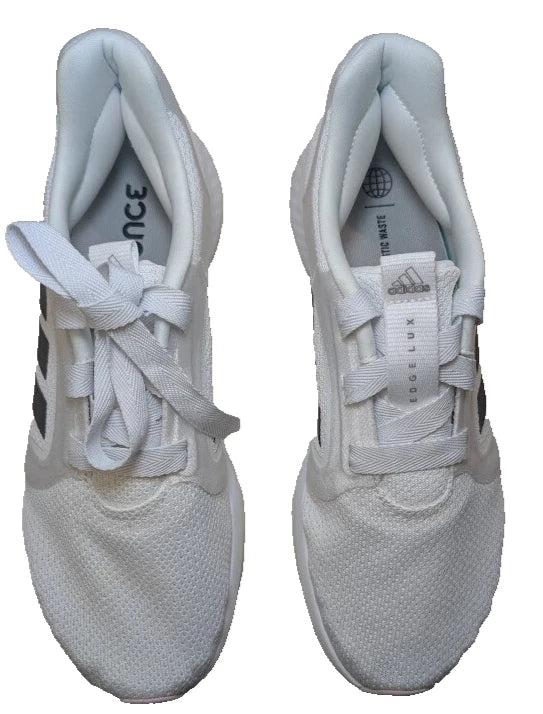 Pre-Owned adidas Women's Edge Lux 5 Sneaker, White/Coffee Metallic/Almost Yellow, 9.5