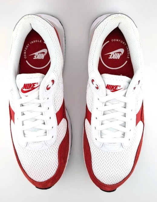 Nike Air Max System White/University Red DM9537-104 Men's Size 9
