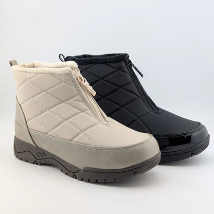 Totes Superior Womens Winter Boots Black or Taupe Waterproof Faux Fur Lined Snow SoleComfort.shoes