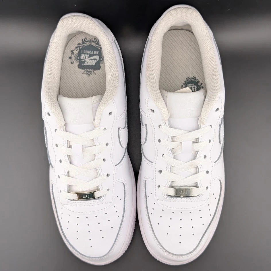 Nike Air Force 1 LE (GS) Low Triple White - Kids 7Y / Womens 8.5 SoleComfort.shoes