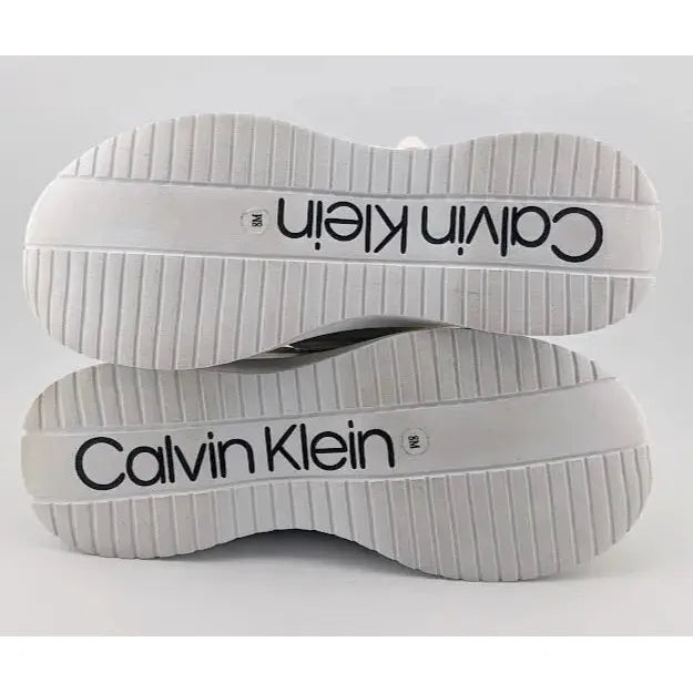 Pre-owned Calvin Klein Womens Ultra Neoprene Multicolor Lace-Up Sneaker Shoes Size 8M Calvin Klein
