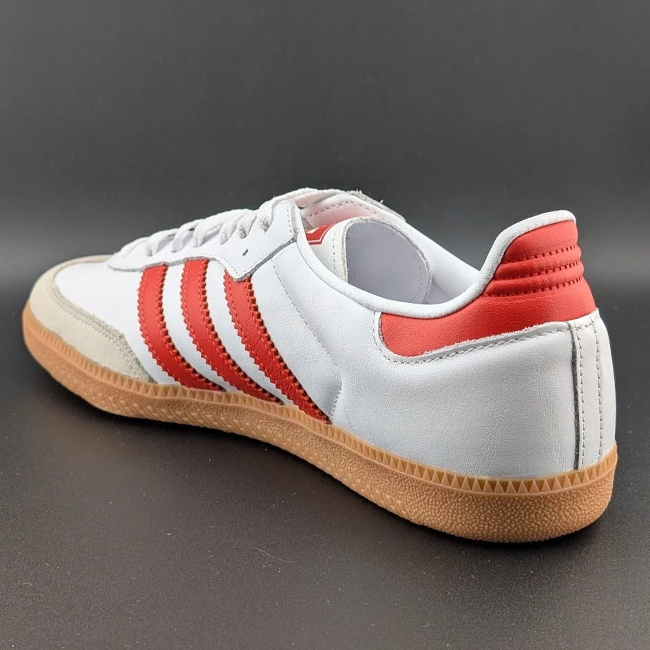 adidas Women's Samba Sambae OG Leather Shoes 'White/Red' - ID0438 Size 10.5 NEW SoleComfort.shoes