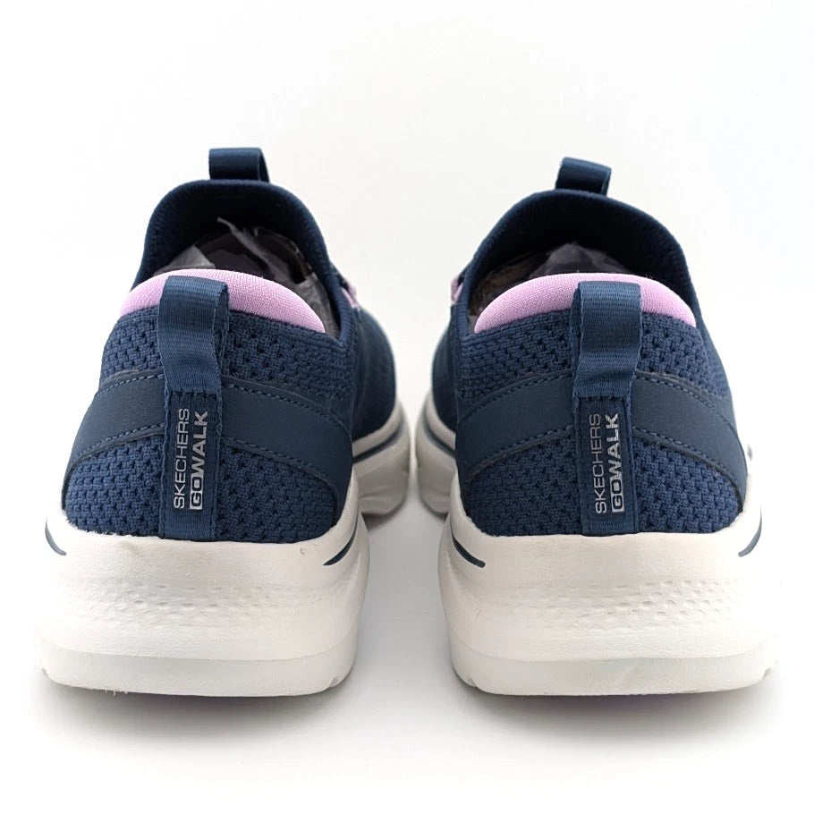 Women's Skechers Size 6.5 GO WALK 7 Abie Slip-in Sneaker 125225 Navy/Lavender Skechers