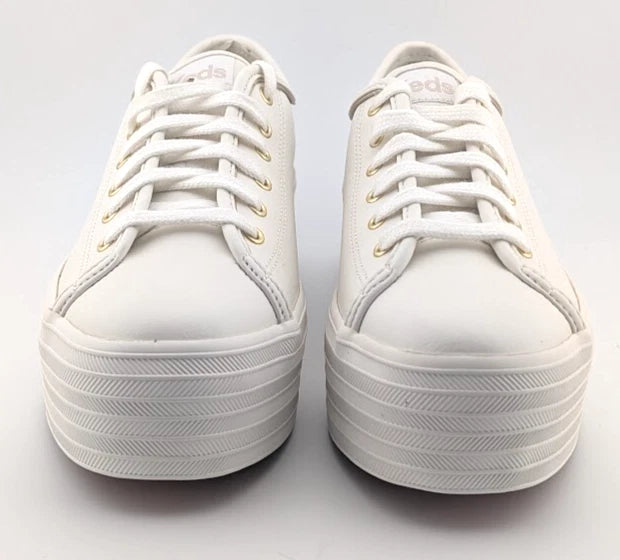 NEW Keds Triple Up Leather PIP/WT Go Athletic Platform Shoes Women's Size 8.5