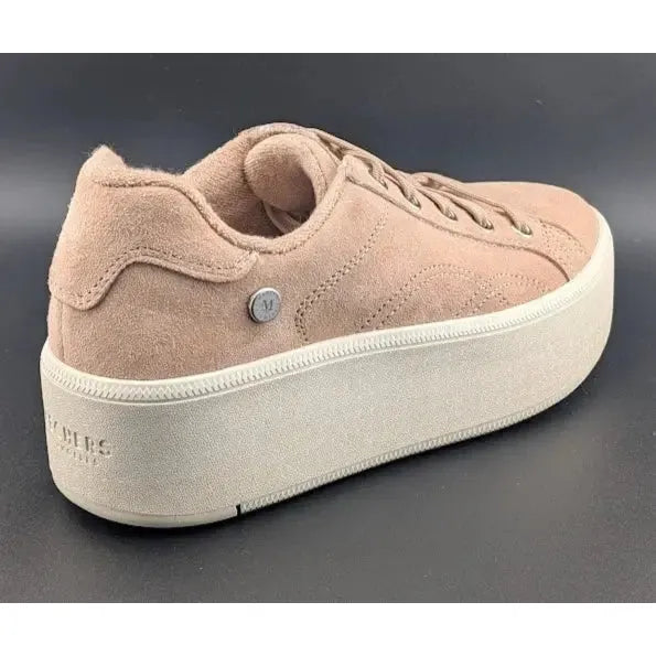 Skechers Womens Size 7.5 Martha Stewart Plateau Chic Lady Rose Suede Leather - SoleComfort.shoes