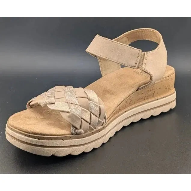 White Mountain Women's Size 10 Braided Strap Wedge Sandal New for Spring 2025 Women's sandals White Mountain
