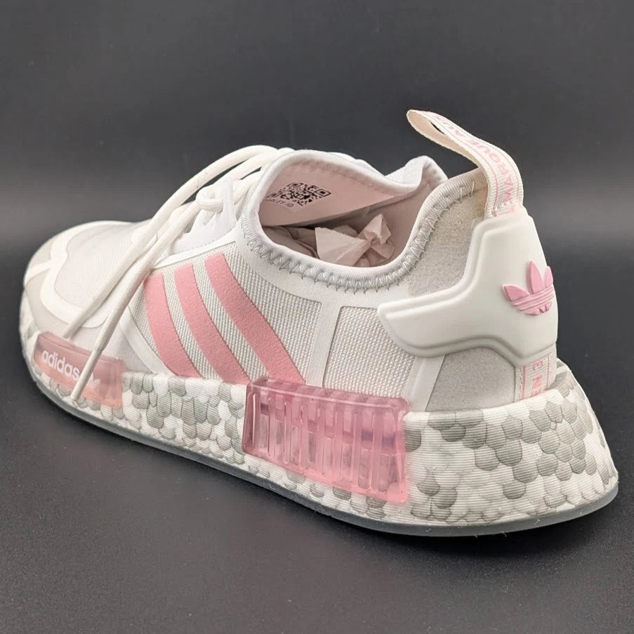 adidas originals Size 6Y NMD_R1 White/Light Pink GX5733 (EU Size 38.5 US Wmn's 8M) Beautiful Shoe! SoleComfort.shoes