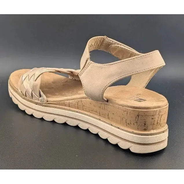 White Mountain Women's Size 10 Braided Strap Wedge Sandal New for Spring 2025 Women's sandals White Mountain