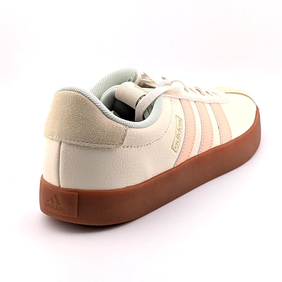 adidas VL Court 3.0 Women's Size 9 Sneaker Wonder White, Coral, and Mint SoleComfort.shoes