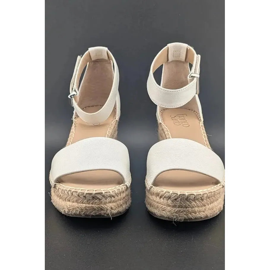 NEW Franco Sarto Women's Size 6M Clemens Espadrille Wedge Sandals SC2524 - SoleComfort.shoes